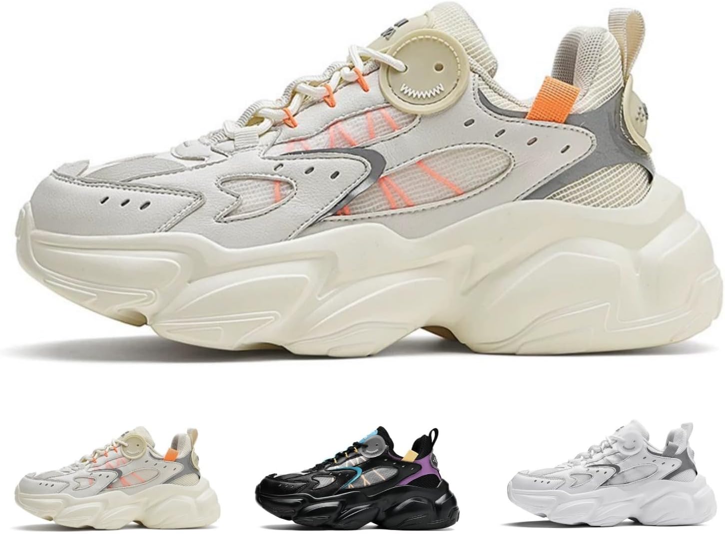 MACEFIL Стильные модные кроссовки для мужчин и женщин, трендовые массивные платформы, дышащие повседневные спортивные кроссовки для уличного стиля, бежевый
MACEFIL Стильные модные кроссовки для мужчин и женщин, трендовые массивные платформы, дышащие повседневные спортивные кроссовки для уличного стиля, бежевый