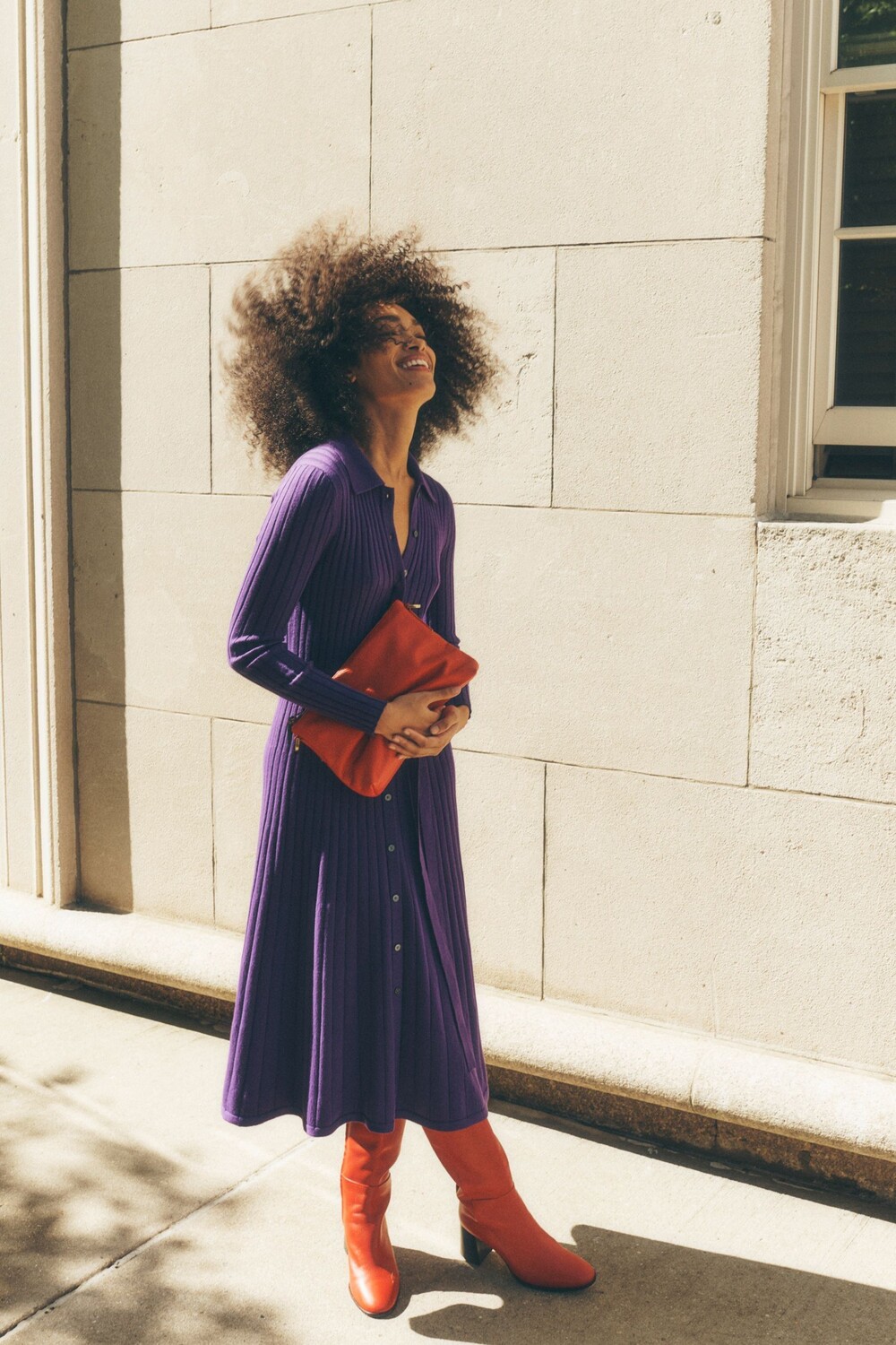 Платье рубашка Rachel трикотажное Boden, фиолетовый 
Платье рубашка Rachel трикотажное Boden, фиолетовый