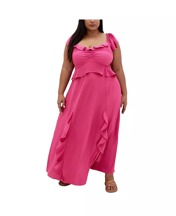 Платье макси с рюшами Fee Frill больших размеров CITY CHIC, красный
Платье макси с рюшами Fee Frill больших размеров CITY CHIC, красный