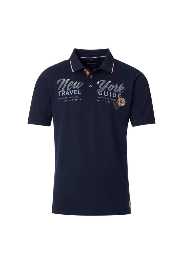 Простая рубашка поло Casamoda, синий
Простая рубашка поло Casamoda, синий