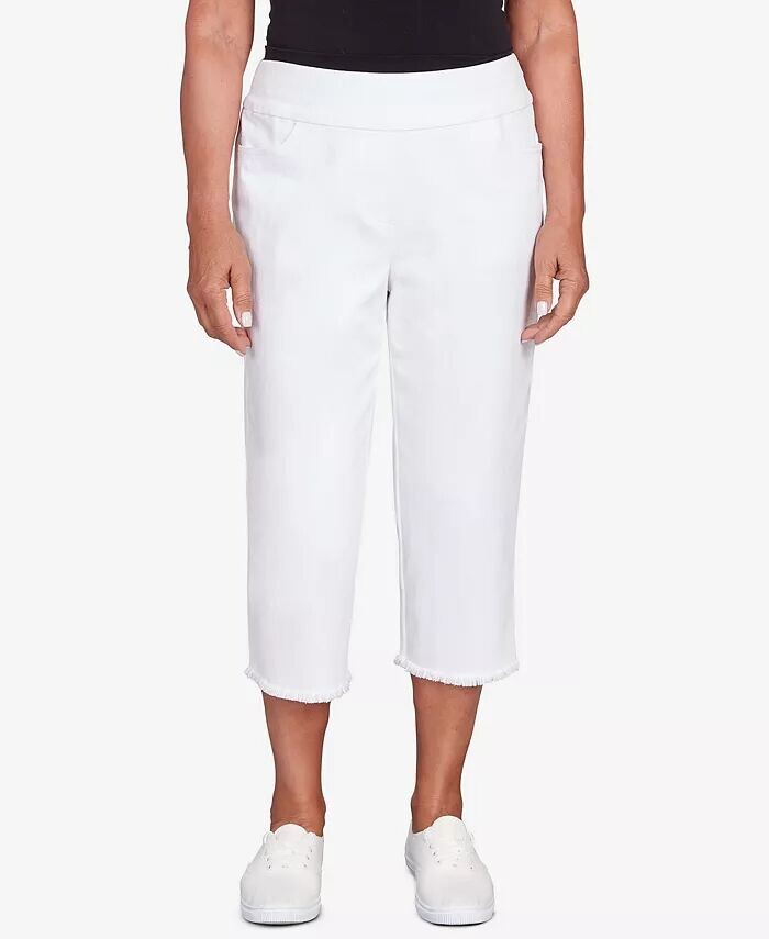 Брюки-капри Petite Classics черного цвета с бахромой Alfred Dunner, белый
Брюки-капри Petite Classics черного цвета с бахромой Alfred Dunner, белый