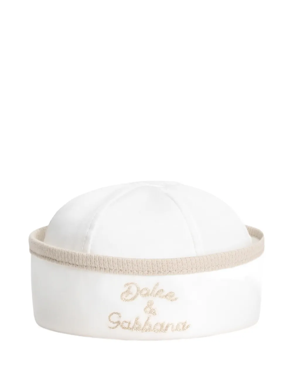 Шапка бини с вышитым логотипом Dolce & Gabbana Kids, белый
Шапка бини с вышитым логотипом Dolce & Gabbana Kids, белый