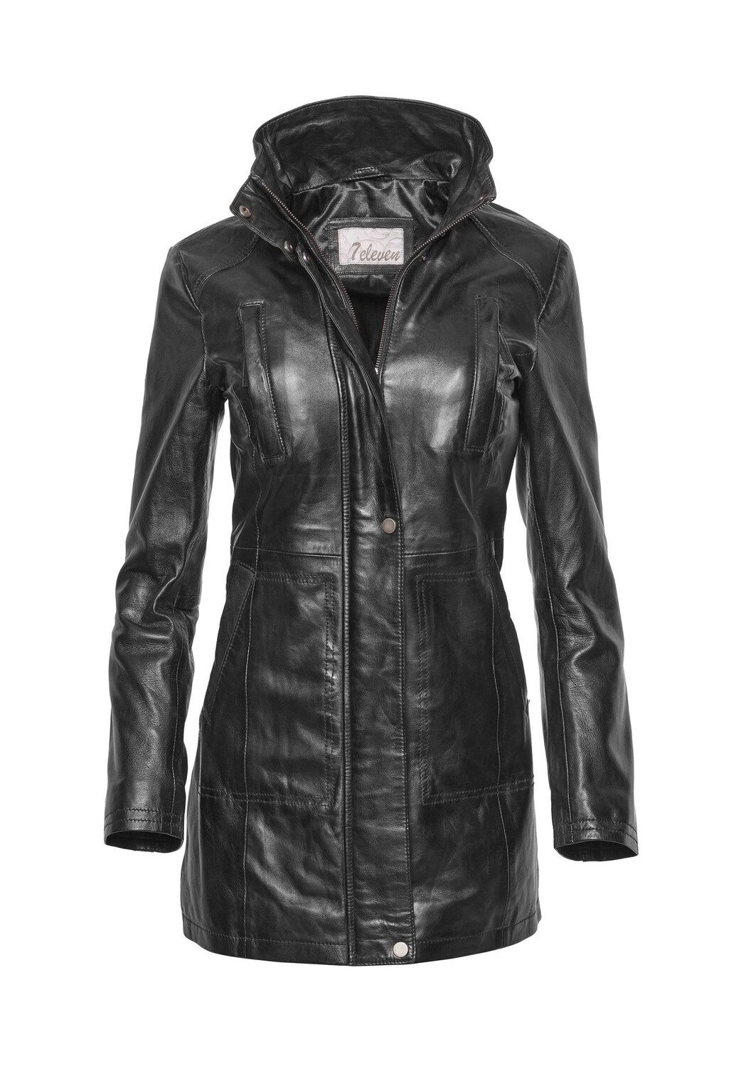 Кожаное пальто Кори 7eleven, черный
Кожаное пальто Кори 7eleven, черный