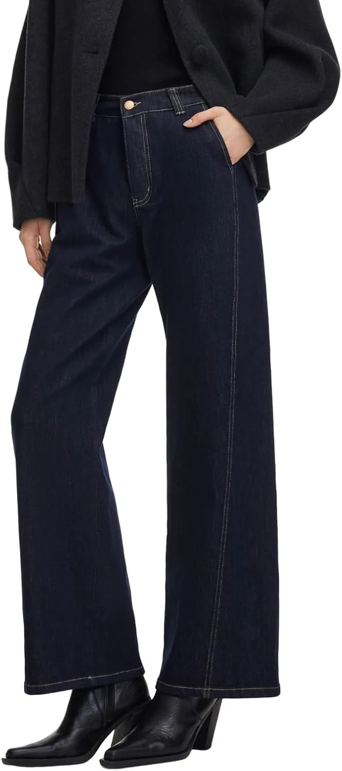 GOELIA Утепленные джинсы Women High Waist Wide Leg
GOELIA Утепленные джинсы Women High Waist Wide Leg