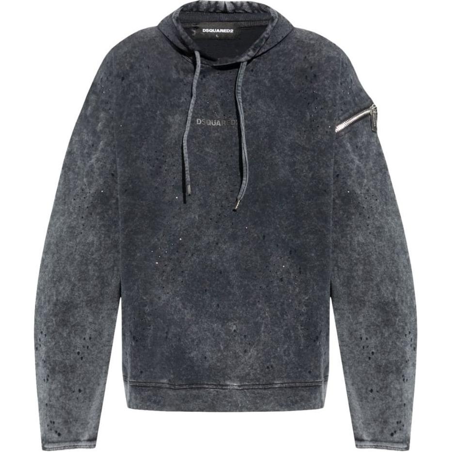 DSQUARED 2 Dsquared2 Embellished Distressed Hoodie
DSQUARED 2 Dsquared2 Embellished Distressed Hoodie