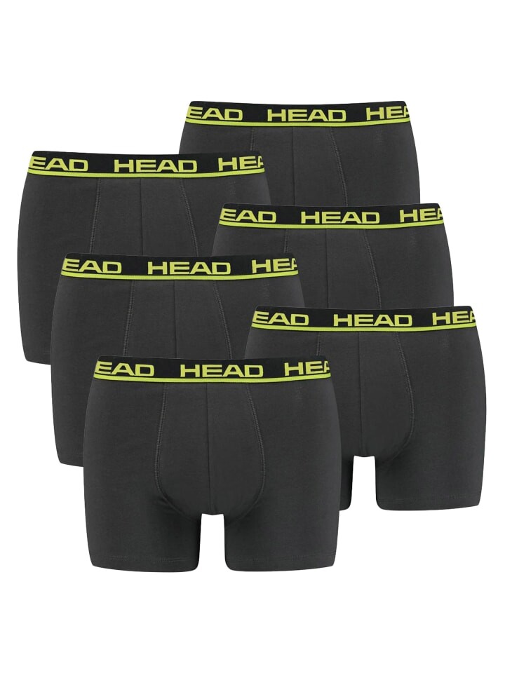 Боксеры HEAD short 6er Pack, цвет anthrazit/gelb
Боксеры HEAD short 6er Pack, цвет anthrazit/gelb