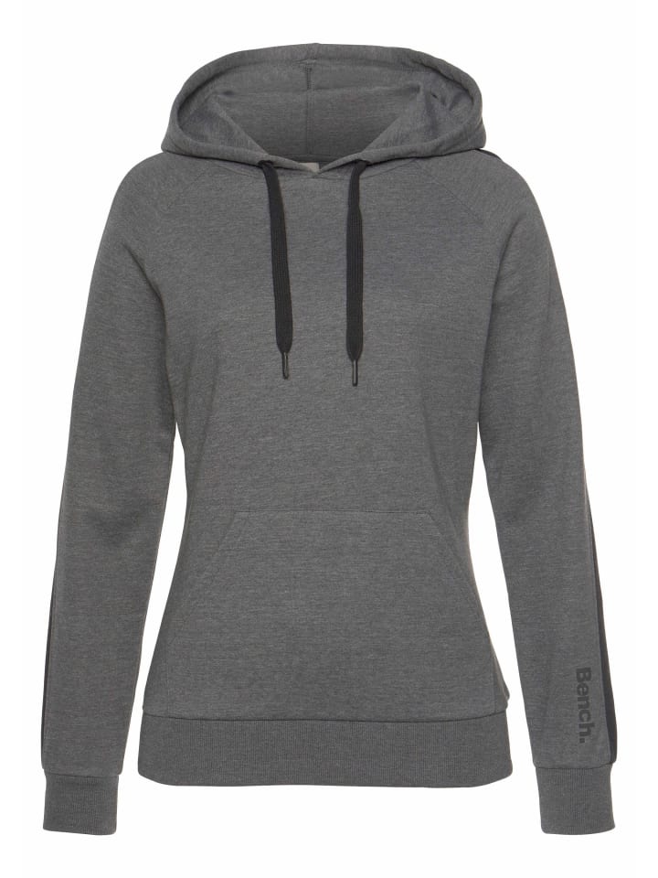 Толстовка с капюшоном в антрацитово-черном меланжевом цвете Bench
Толстовка с капюшоном в антрацитово-черном меланжевом цвете Bench