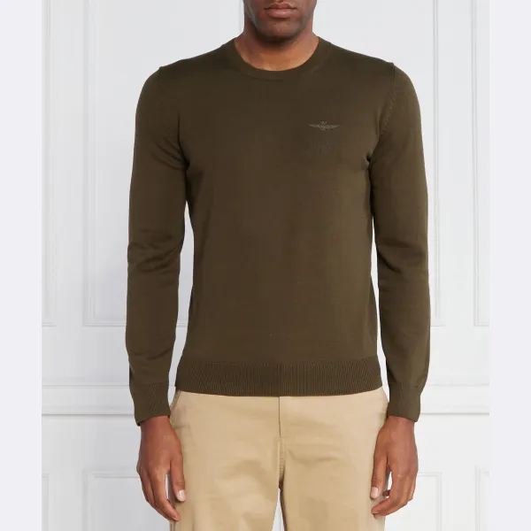 Облегающий свитер Aeronautica Militare, зеленый
Облегающий свитер Aeronautica Militare, зеленый