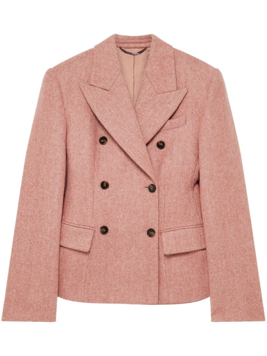 Двубортный блейзер Stella McCartney, розовый
Двубортный блейзер Stella McCartney, розовый