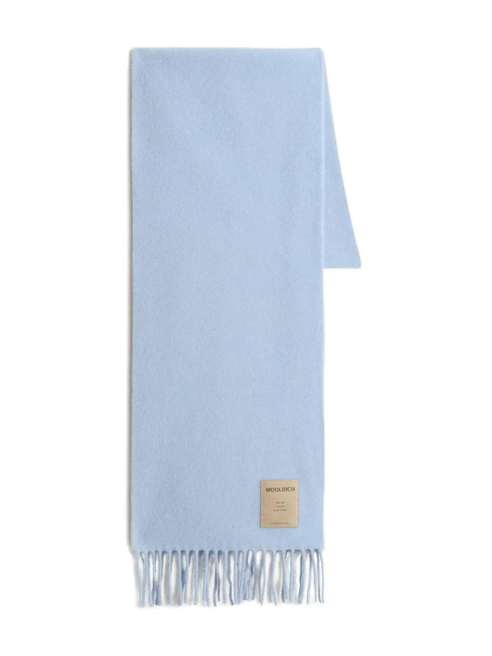 Шерстяной шарф с бахромой Woolrich, синий
Шерстяной шарф с бахромой Woolrich, синий