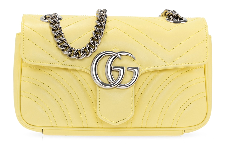 GUCCI Сумка через плечо GG Marmont из стёганой кожи мини для женщин, цвет желтый/конфетный/единорог
GUCCI Сумка через плечо GG Marmont из стёганой кожи мини для женщин, цвет желтый/конфетный/единорог