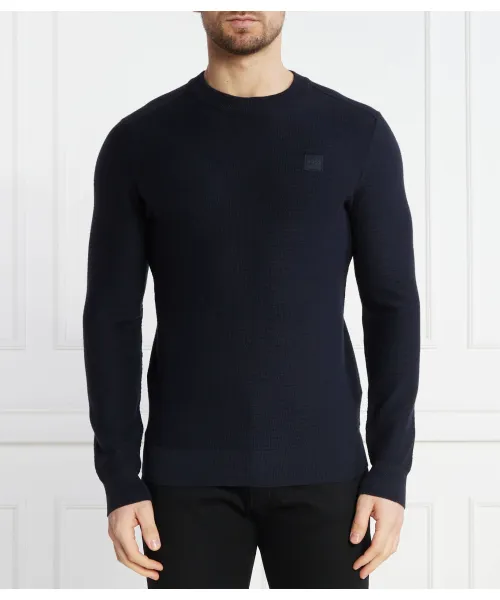 Анионовый свитер Regular fit Boss Orange, синий 
Анионовый свитер Regular fit Boss Orange, синий