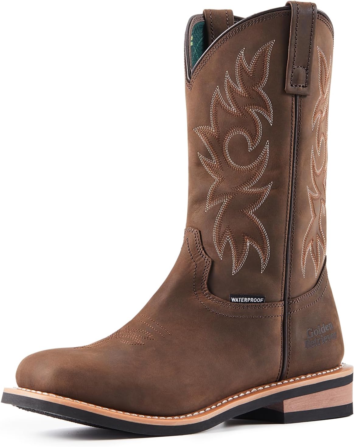 Мужские сапоги Golden Retriever 11'' Cowboy, широкий квадратный носок, удобные мягкие сапоги на молнии, кожа Crazy Horse, маслобензостойкие и противоскользящие, водонепроницаемые, EH G11242N, золотой
Мужские сапоги Golden Retriever 11'' Cowboy, широкий квадратный носок, удобные мягкие сапоги на молнии, кожа Crazy Horse, маслобензостойкие и противоскользящие, водонепроницаемые, EH G11242N, золотой