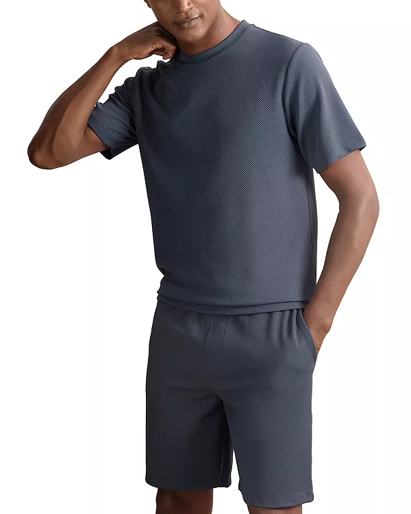 Футболка с круглым вырезом и текстурированной поверхностью Reiss, синий
Футболка с круглым вырезом и текстурированной поверхностью Reiss, синий