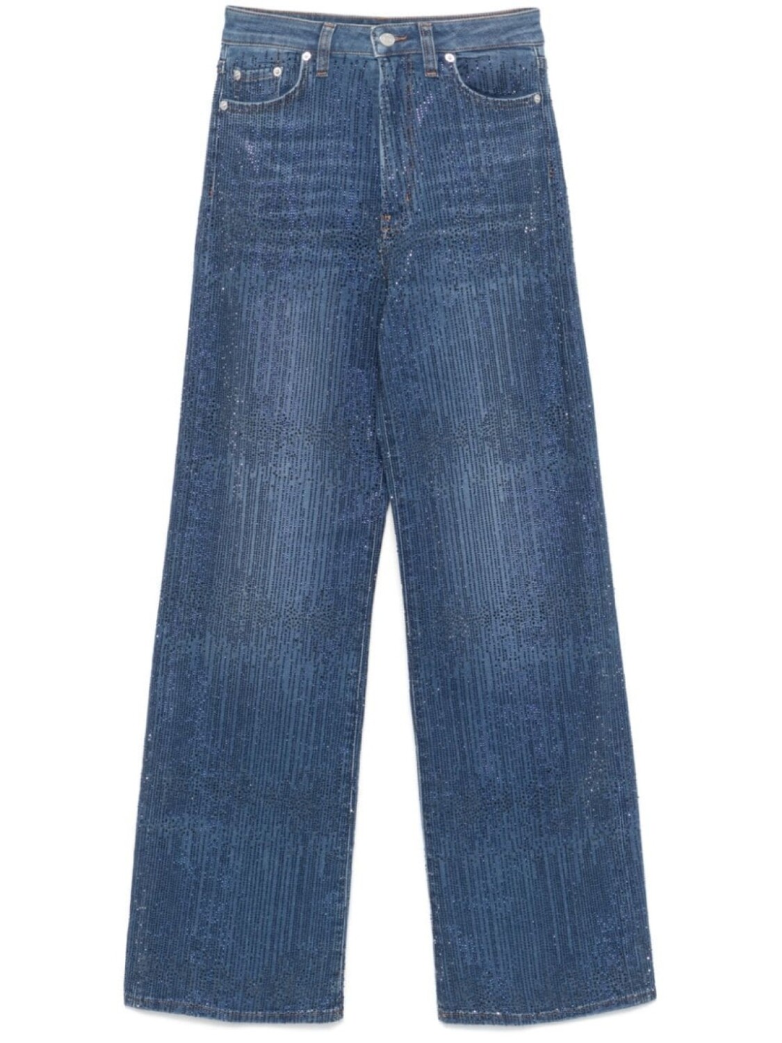 Джинсы, украшенные стразами Maje, синий 
Джинсы, украшенные стразами Maje, синий