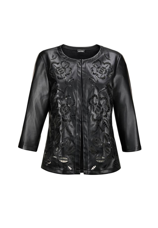 Короткий размер: куртка из искусственной кожи Goldner, черный
Короткий размер: куртка из искусственной кожи Goldner, черный