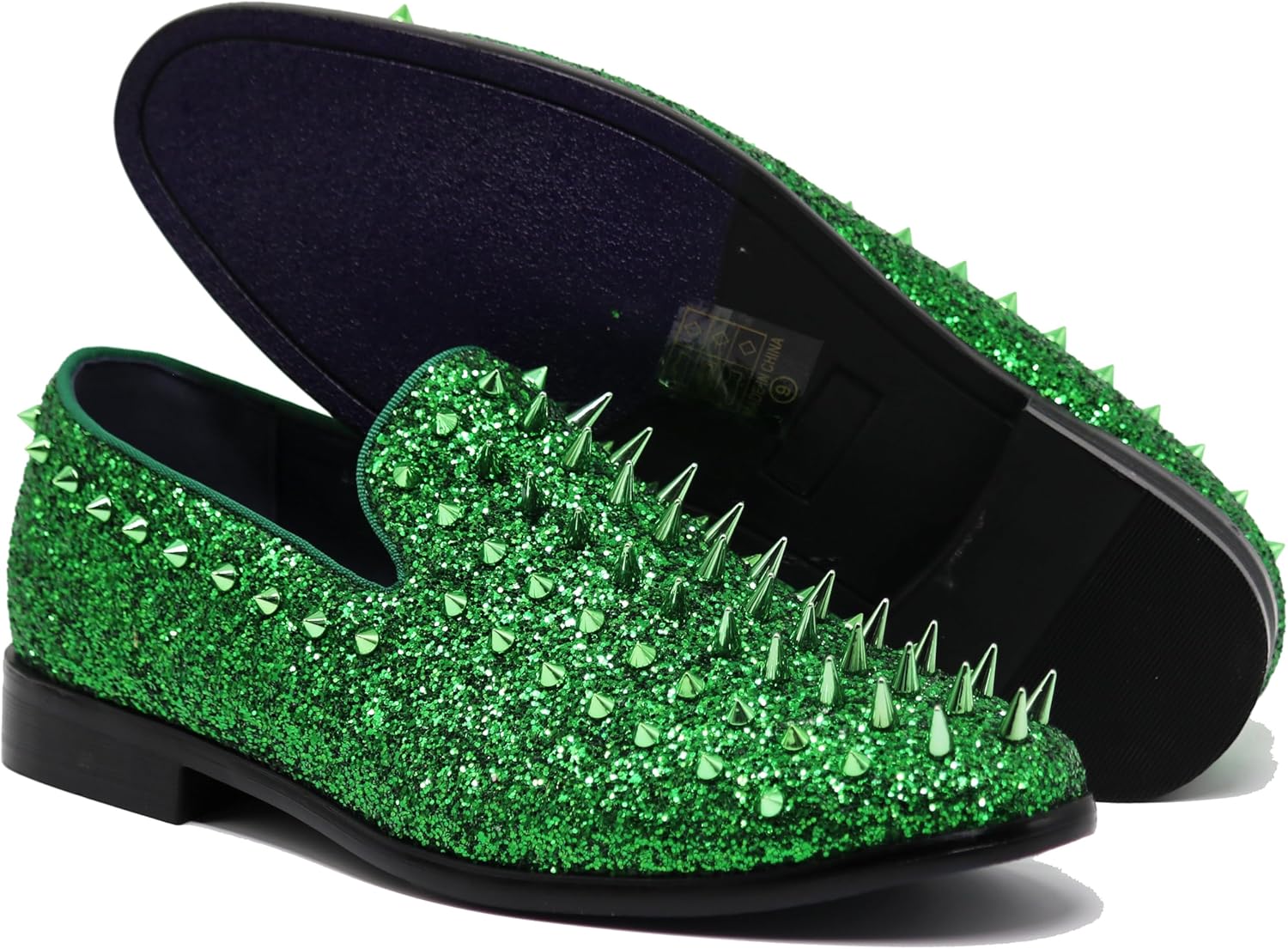 Мужские винтажные лоферы SPK16 с шипами, слипоны, модная обувь, классические вечерние туфли-токседо Enzo Romeo, зеленый
Мужские винтажные лоферы SPK16 с шипами, слипоны, модная обувь, классические вечерние туфли-токседо Enzo Romeo, зеленый