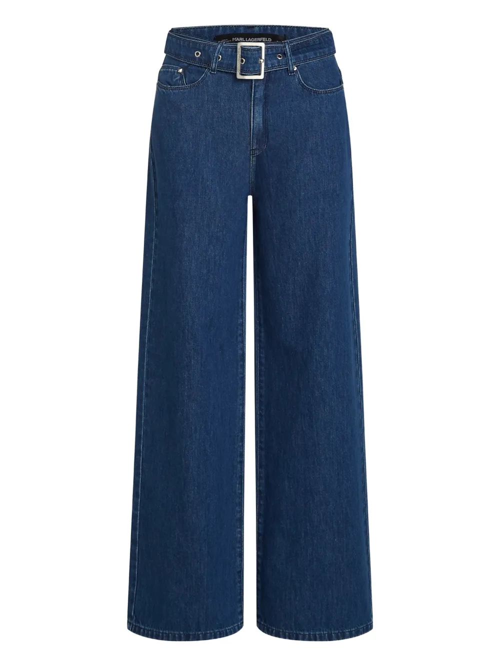 Широкие джинсы с поясом KARL LAGERFELD, синий
Широкие джинсы с поясом KARL LAGERFELD, синий