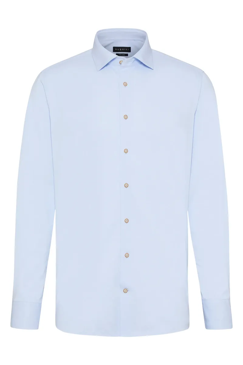 Рубашка bugatti с длинными рукавами из трикотажа, голубой
Рубашка bugatti с длинными рукавами из трикотажа, голубой