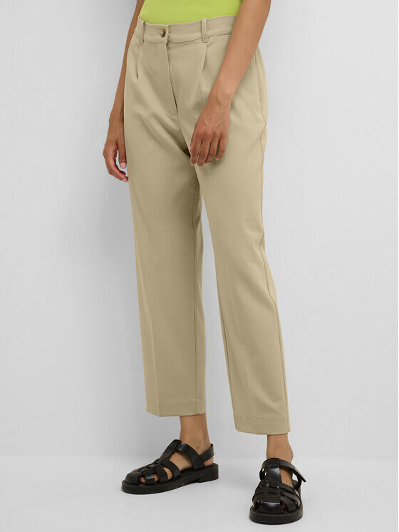 Тканевые брюки классического кроя Karen By Simonsen, бежевый 
Тканевые брюки классического кроя Karen By Simonsen, бежевый