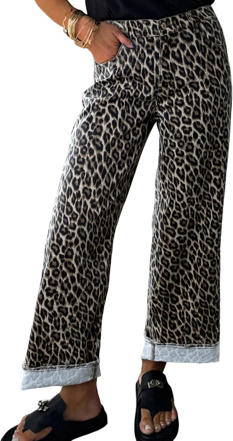 Женские джинсы Apvirdy Leopard с прямыми штанинами и принтом гепарда
Женские джинсы Apvirdy Leopard с прямыми штанинами и принтом гепарда