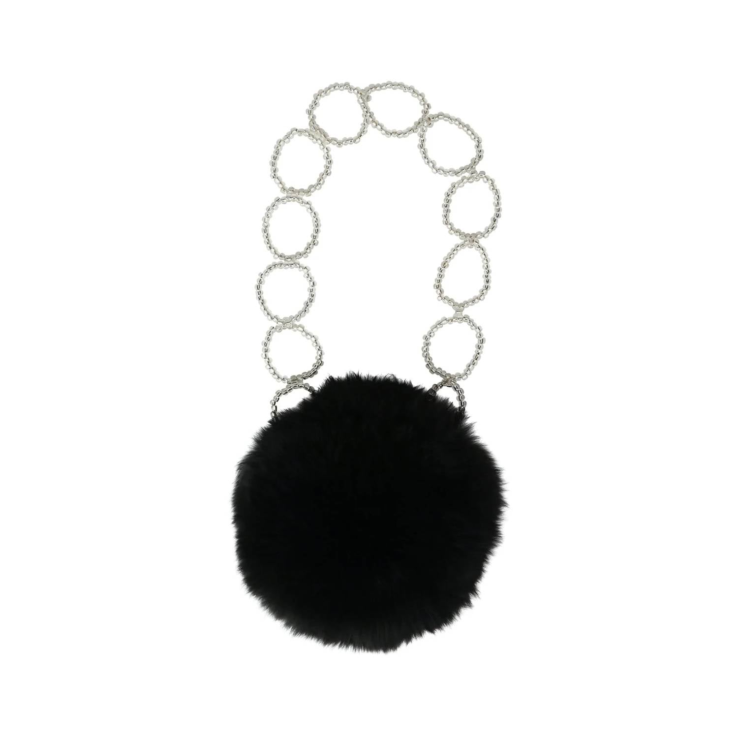 Женская меховая сумка-круг черного цвета Mozhdeh Matin
Женская меховая сумка-круг черного цвета Mozhdeh Matin