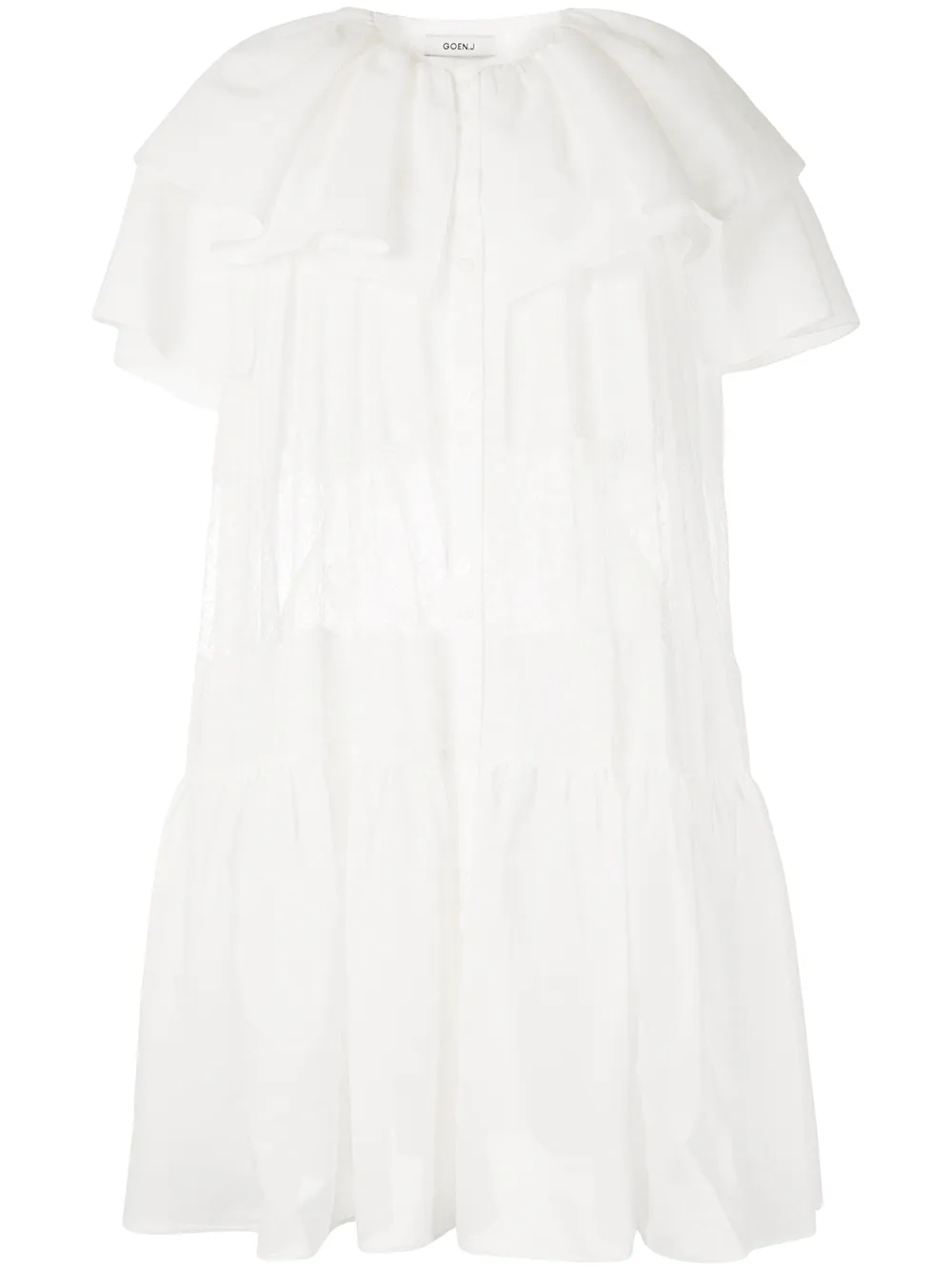 Ярусное платье мини Goen.J, белый
Ярусное платье мини Goen.J, белый