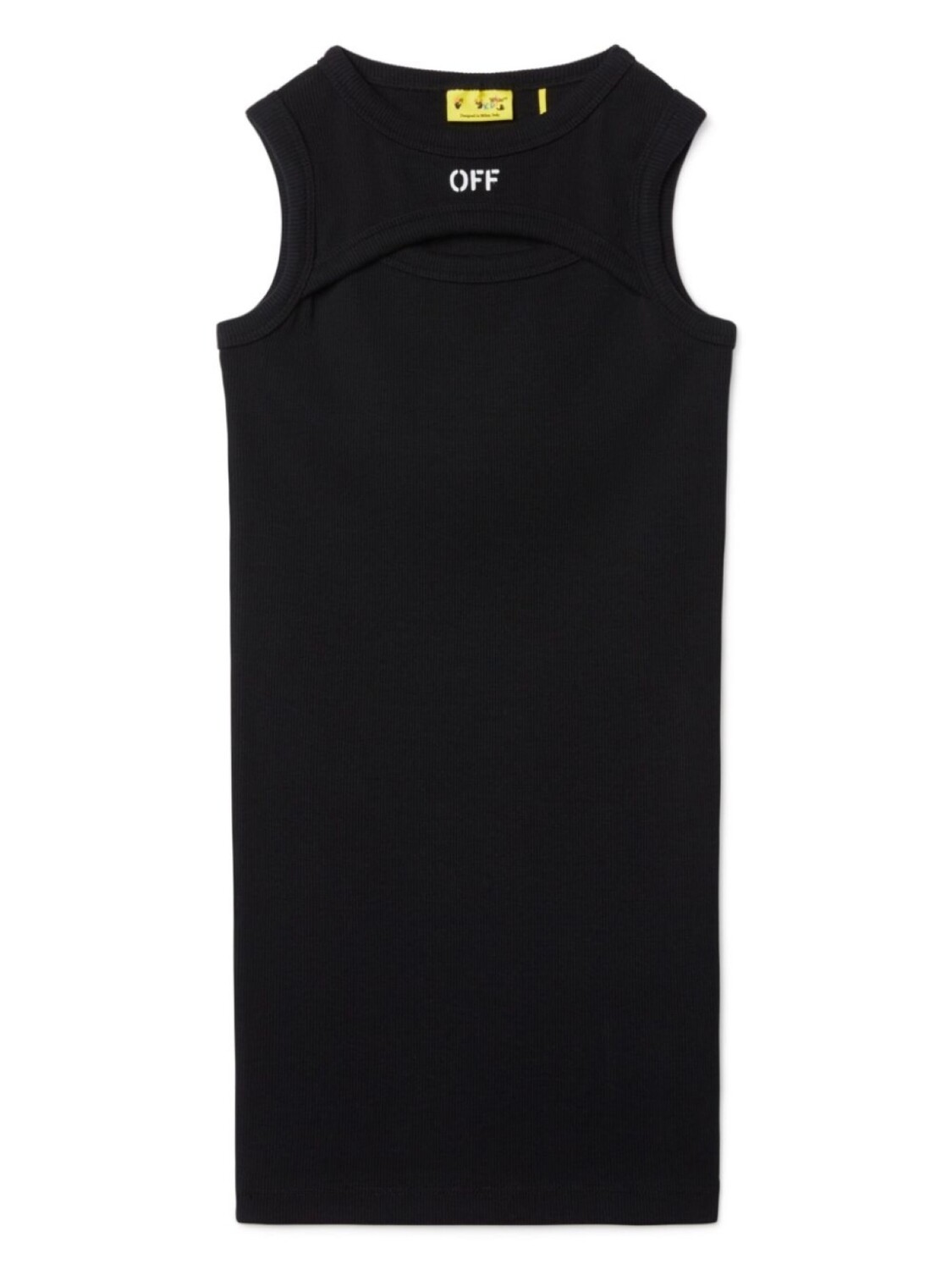 Платье в рубчик от Off-Stamp Off-White Kids, черный
Платье в рубчик от Off-Stamp Off-White Kids, черный