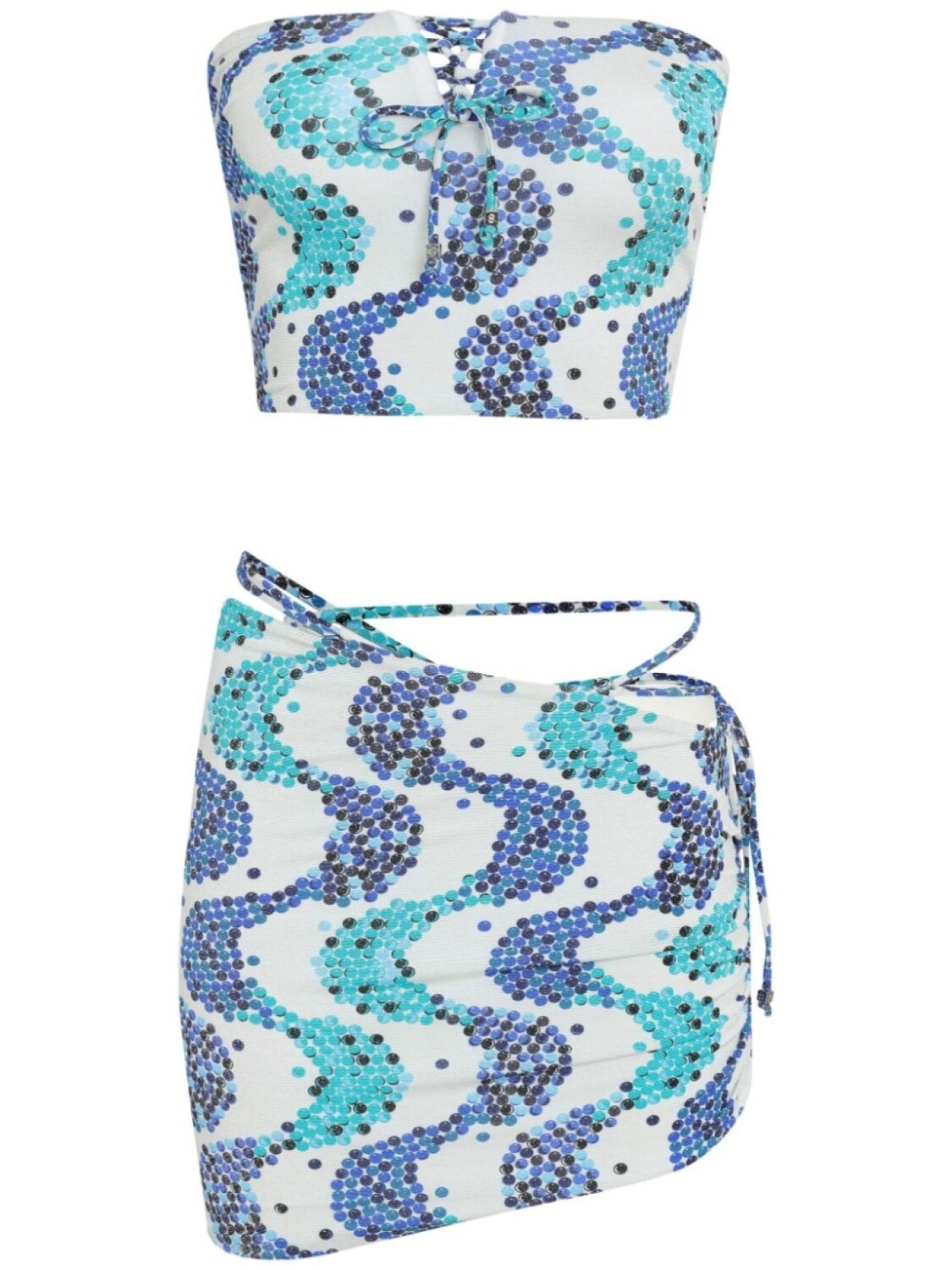 Amir Slama юбка мини со сборками, белый
Amir Slama юбка мини со сборками, белый