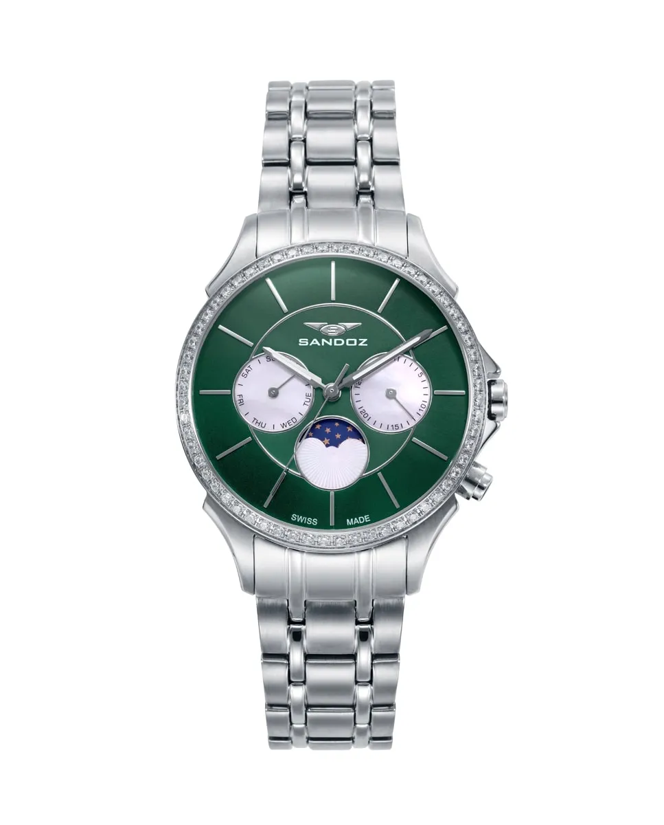 Женские часы Elle со стальным корпусом и браслетом Sandoz, серебряный
Женские часы Elle со стальным корпусом и браслетом Sandoz, серебряный