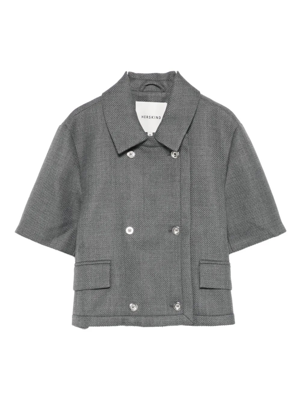 Укороченный двубортный жакет Earl Herskind, серый
Укороченный двубортный жакет Earl Herskind, серый