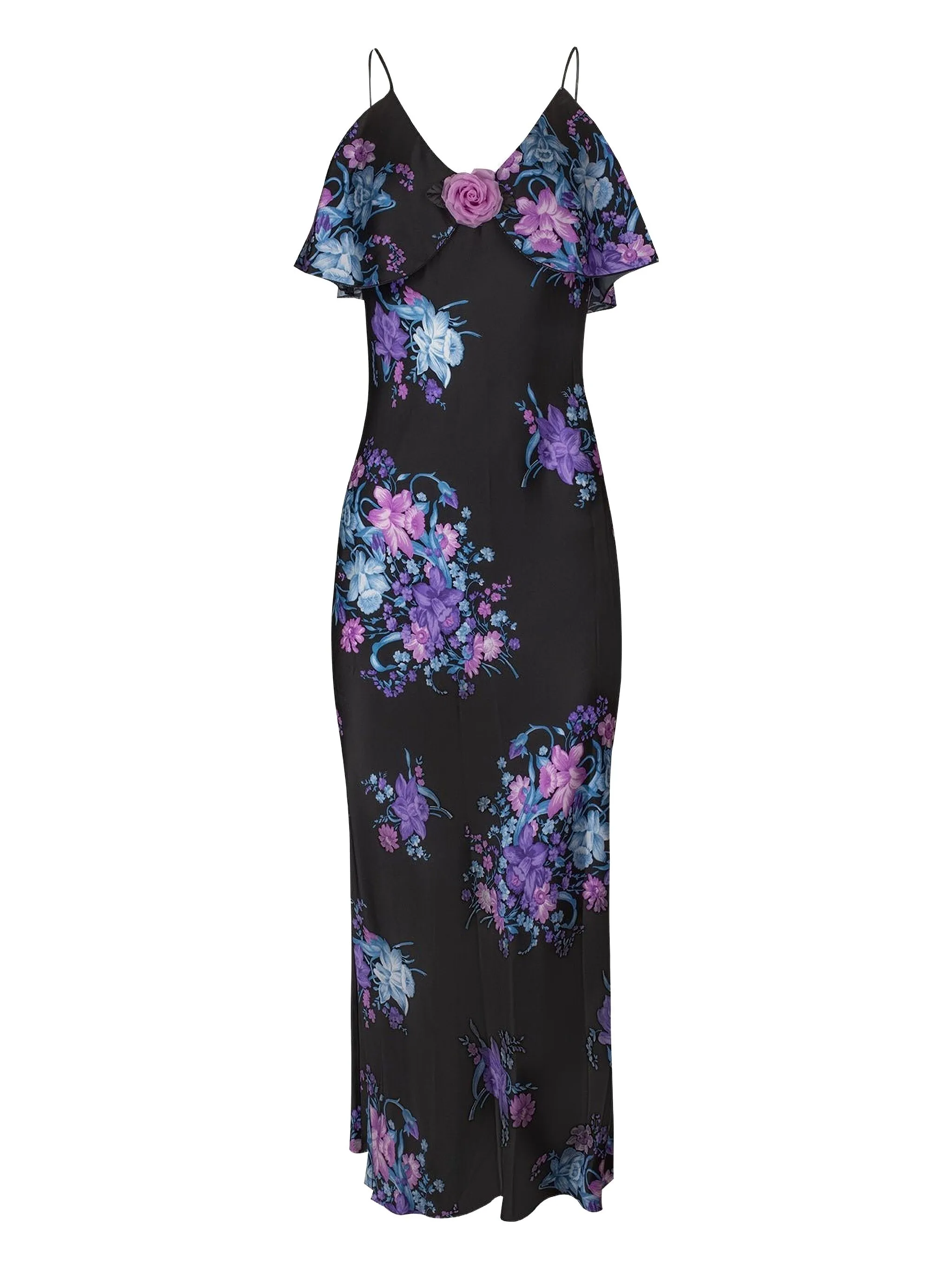 Платье макси с оборками и цветочным принтом Rodarte, черный
Платье макси с оборками и цветочным принтом Rodarte, черный