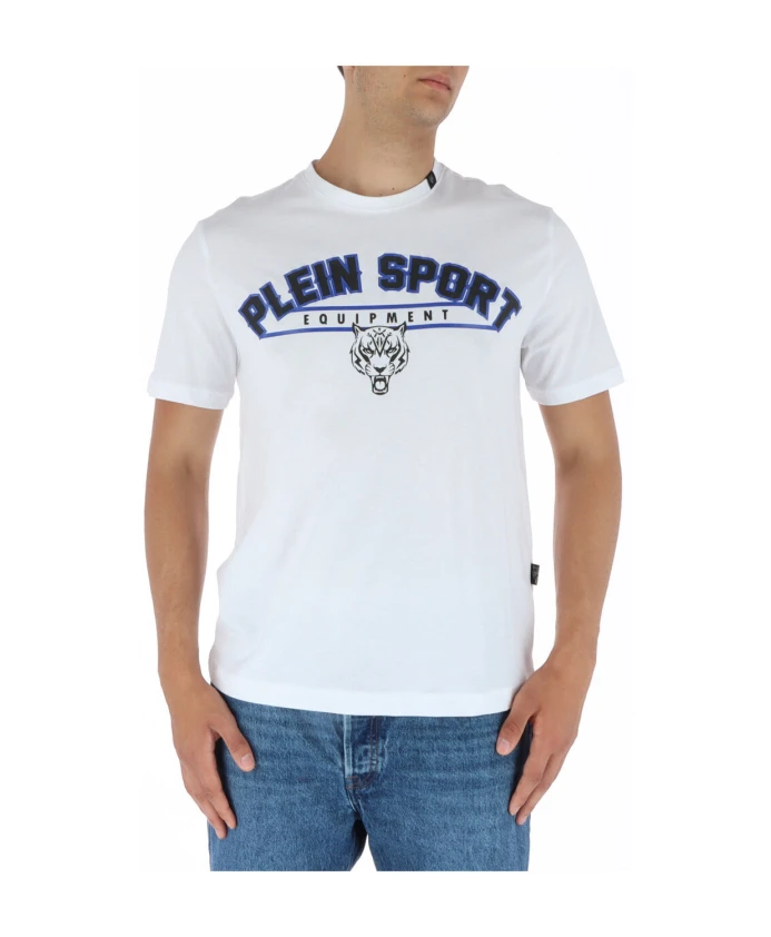 Белая хлопковая футболка с принтом Plein Sport, белый
Белая хлопковая футболка с принтом Plein Sport, белый