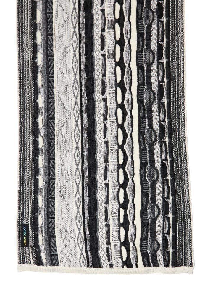 Шарф Carlo Colucci, черный/белый 
Шарф Carlo Colucci, черный/белый