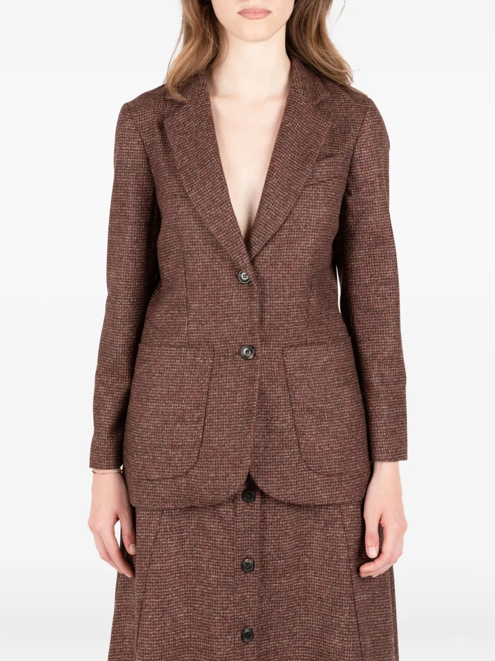 Жакет в ломаную клетку Société Anonyme, красный
Жакет в ломаную клетку Société Anonyme, красный