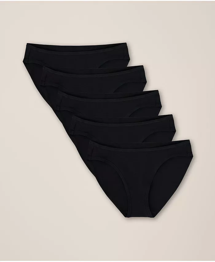 Комплект из 5 купальников-бикини на каждый день классического кроя Pact, черный
Комплект из 5 купальников-бикини на каждый день классического кроя Pact, черный