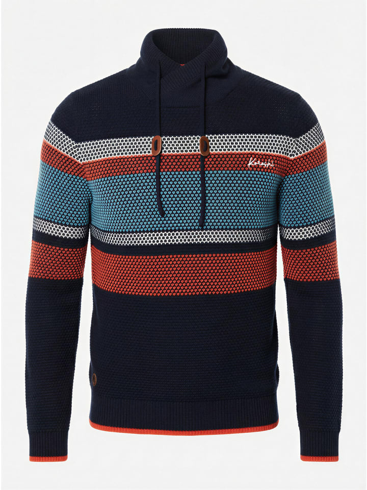 KOROSHI Трикотажная футболка в хлопковую полоску с высоким воротником синего цвета, Синий, KOROSHI Трикотажная футболка в хлопковую полоску с высоким воротником синего цвета
KOROSHI Трикотажная футболка в хлопковую полоску с высоким воротником синего цвета, Синий, KOROSHI Трикотажная футболка в хлопковую полоску с высоким воротником синего цвета