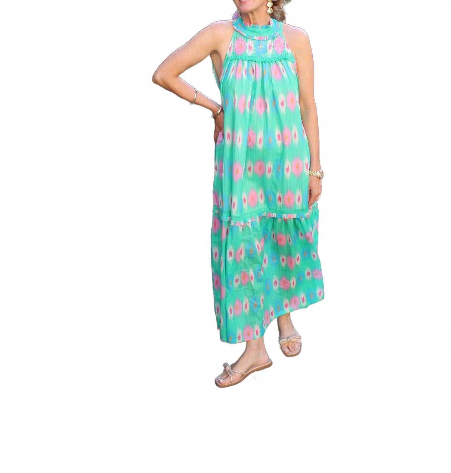 Камден платье с вырезом и халтером в мятном цвете Bella tu 
Камден платье с вырезом и халтером в мятном цвете Bella tu