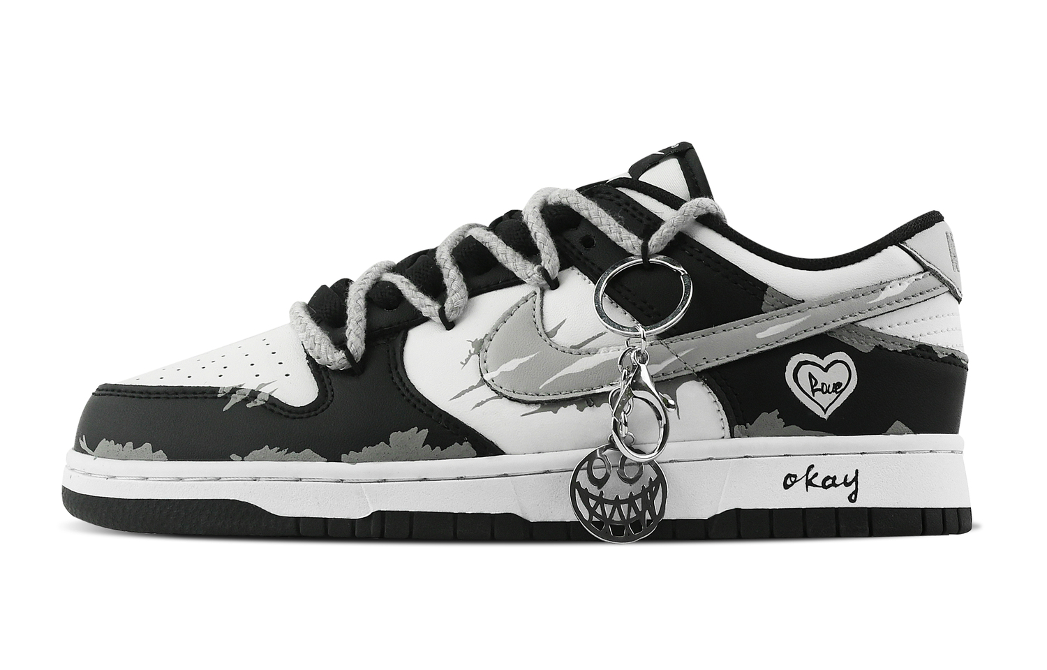 Nike Данк смайлик устойчивые к скольжению и истиранию низкие скейтбордские кроссовки унисекс черно-серые, цвет Black Gray
Nike Данк смайлик устойчивые к скольжению и истиранию низкие скейтбордские кроссовки унисекс черно-серые, цвет Black Gray