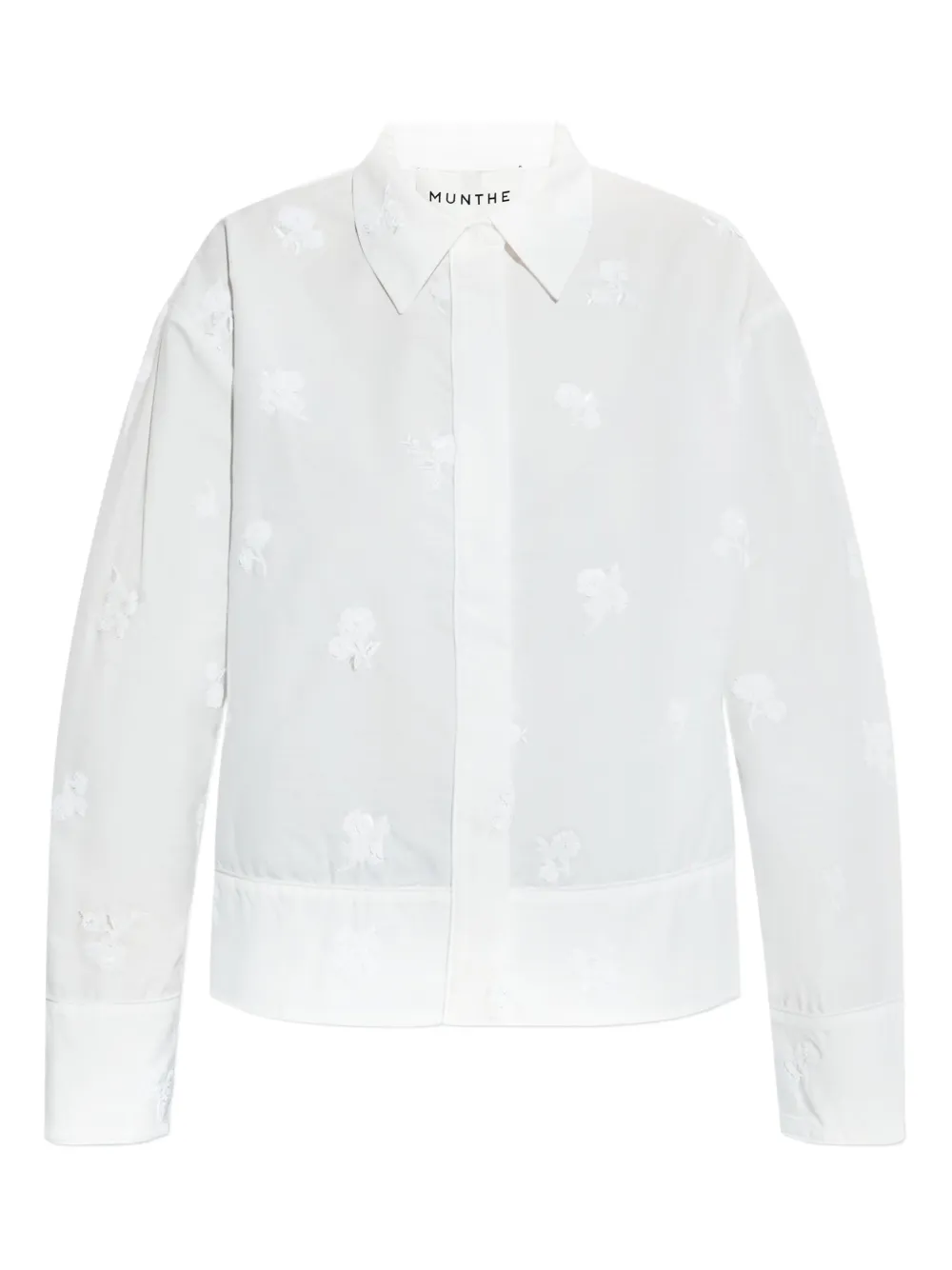 Вышитая рубашка Kaseia на пуговицах MUNTHE, белый
Вышитая рубашка Kaseia на пуговицах MUNTHE, белый