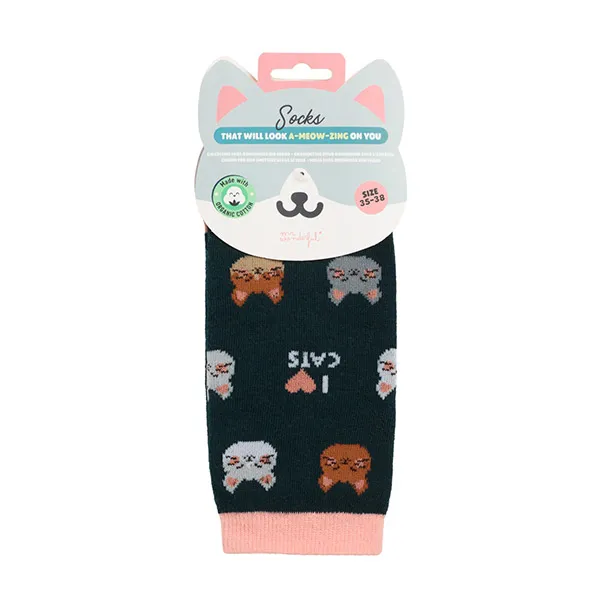 Носки с принтом Calcetines That Will Look A-Meow-Zing On You Mr Wonderful, размер 35-38
Носки с принтом Calcetines That Will Look A-Meow-Zing On You Mr Wonderful, размер 35-38