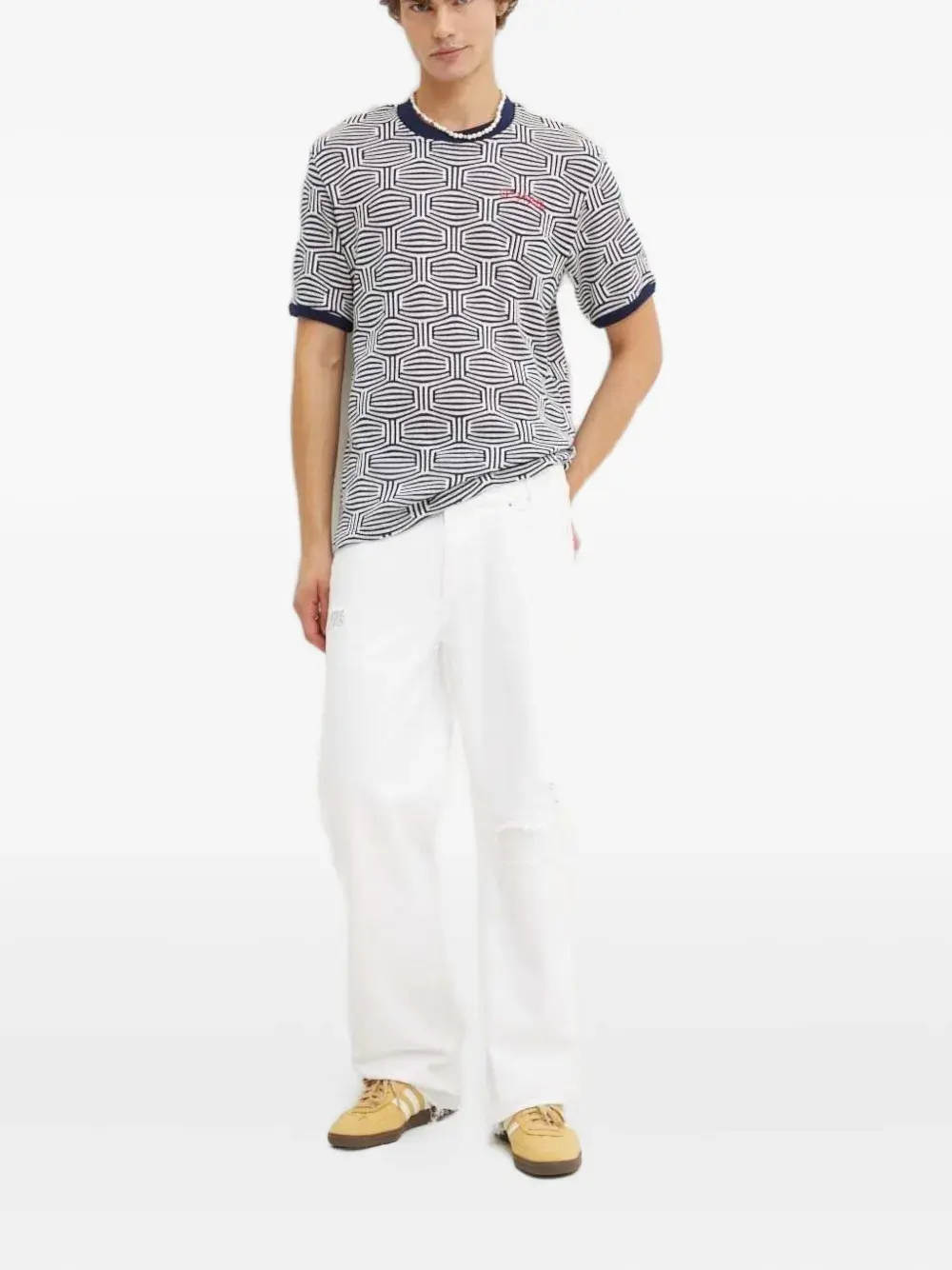 Джинсы с потертым логотипом Desigual, белый
Джинсы с потертым логотипом Desigual, белый