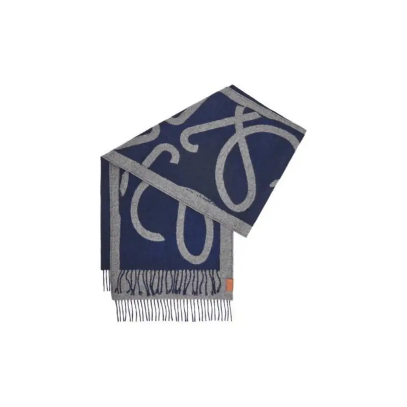 LOEWE Шерстяной кашемировый вязаный шарф женский синий, Blue
LOEWE Шерстяной кашемировый вязаный шарф женский синий, Blue