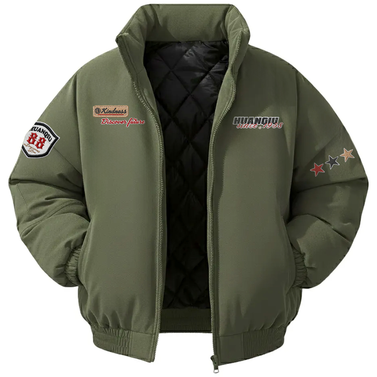 Пуховик Unisex Stand Collar Thickened HUANQIU, зеленый
Пуховик Unisex Stand Collar Thickened HUANQIU, зеленый