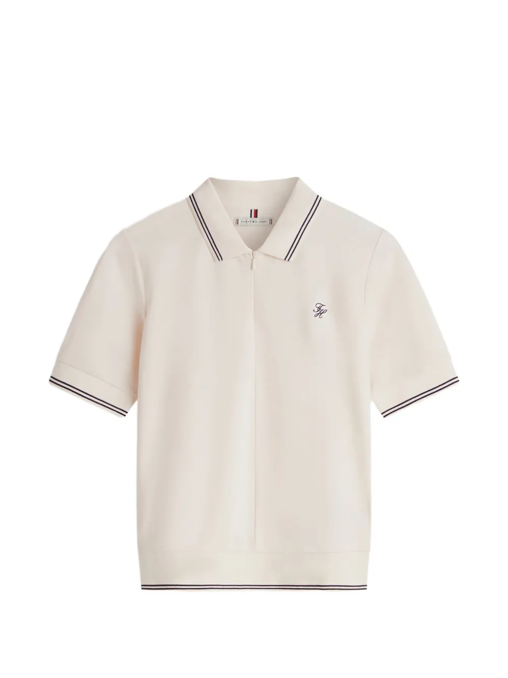 Поло с полосатыми деталями Tommy Hilfiger, белый
Поло с полосатыми деталями Tommy Hilfiger, белый