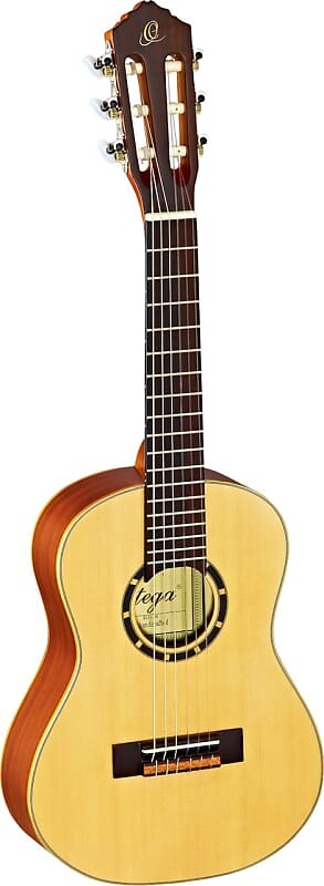 Акустическая гитара Ortega Guitars R121-1/4 Family Series 1/4 Body Size Nylon 6-String Guitar w/ Free Bag, Spruce Top and Mahogany Body, Satin Finish 
Акустическая гитара Ortega Guitars R121-1/4 Family Series 1/4 Body Size Nylon 6-String Guitar w/ Free Bag, Spruce Top and Mahogany Body, Satin Finish