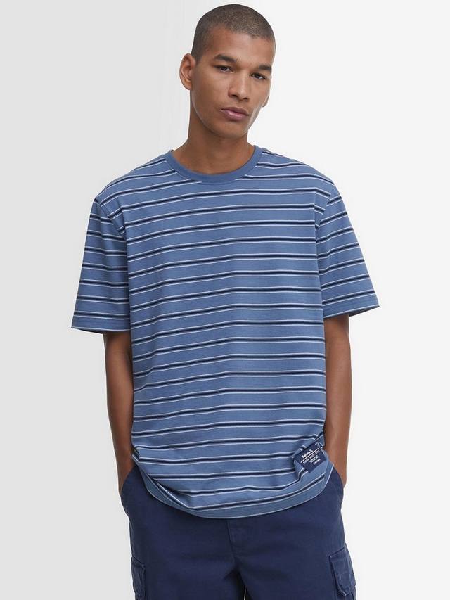 Хлопчатобумажная футболка в полоску от elderslie Barbour, темно-синий
Хлопчатобумажная футболка в полоску от elderslie Barbour, темно-синий