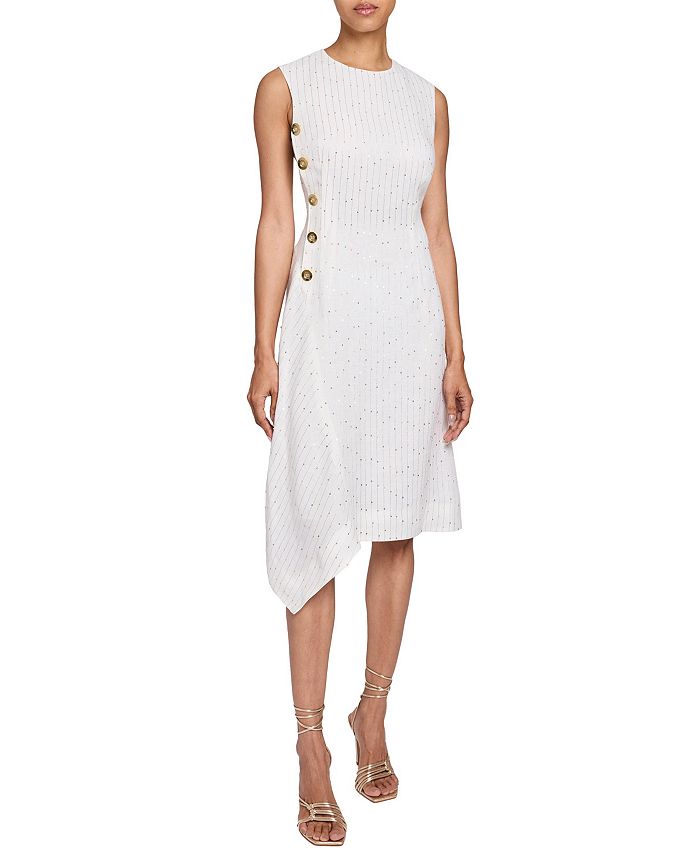 Бескаркасное асимметричное платье-футляр BECCA из полосатого льна Santorelli, слоновая кость/кремовый
Бескаркасное асимметричное платье-футляр BECCA из полосатого льна Santorelli, слоновая кость/кремовый