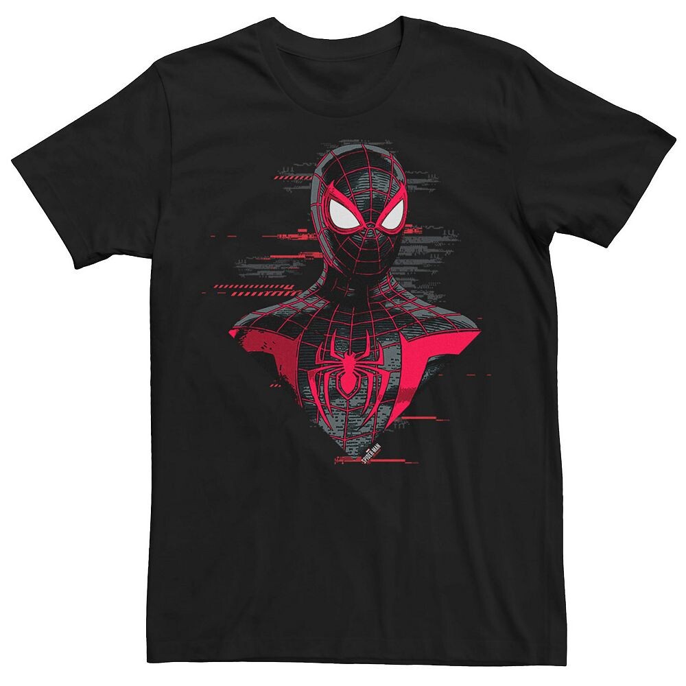 Мужская футболка с изображением Человека-паука Marvel Miles Morales и большим лицом с профилем, черный
Мужская футболка с изображением Человека-паука Marvel Miles Morales и большим лицом с профилем, черный