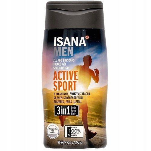 ISANA Men active Sport гель для душа 3в1
ISANA Men active Sport гель для душа 3в1